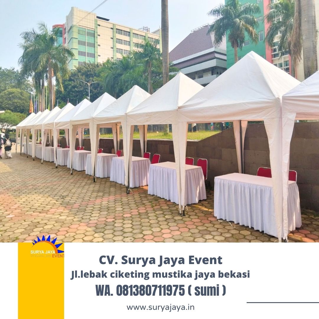 Rental Tenda bazar 2x2m,3x3m Atap putih Jakarta