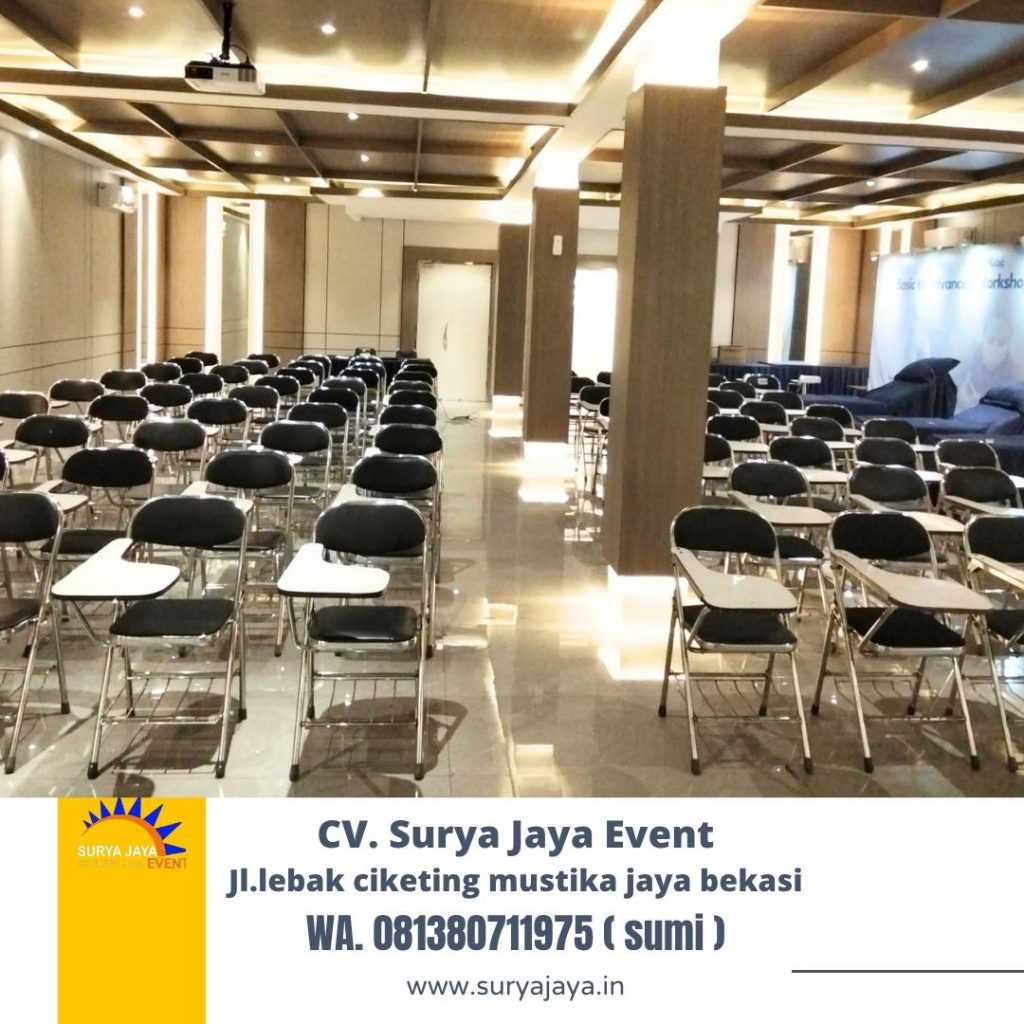 Sewa Kursi Kuliah Lipat Kerangka Stainless Stok Banyak Area Jakarta