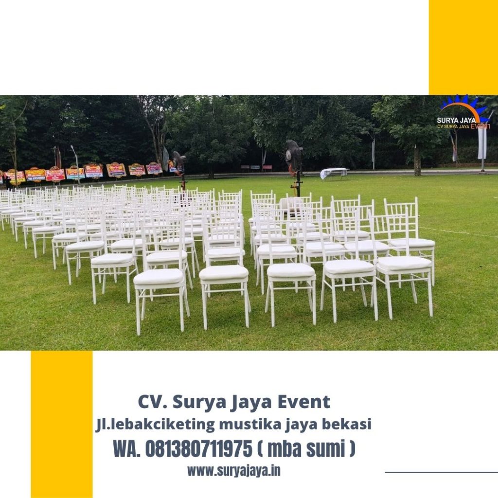 Sewa Kursi Tiffany Putih Event The White House Bogor