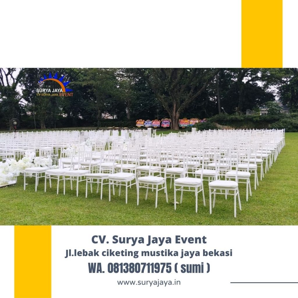 Sewa Kursi Tiffany Putih Event The White House Bogor