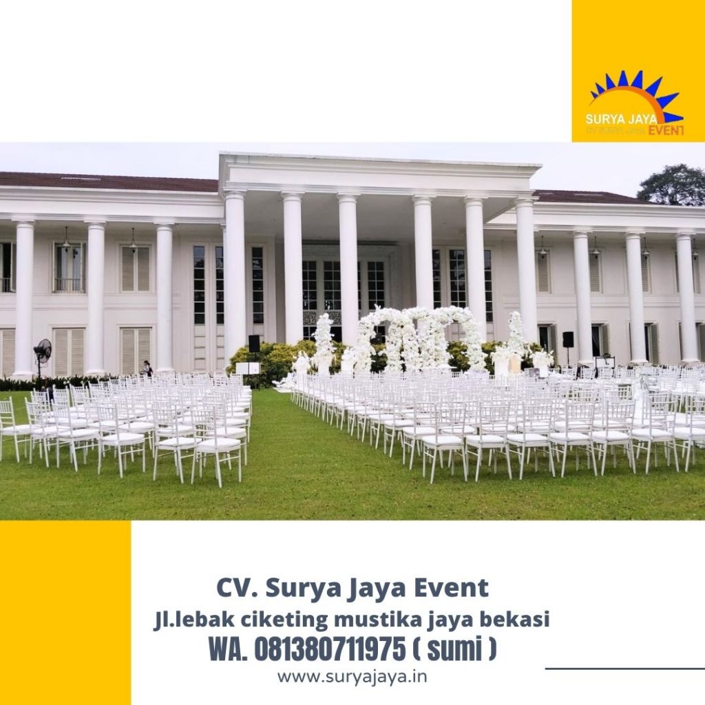 Sewa Kursi Tiffany Putih Event The White House Bogor