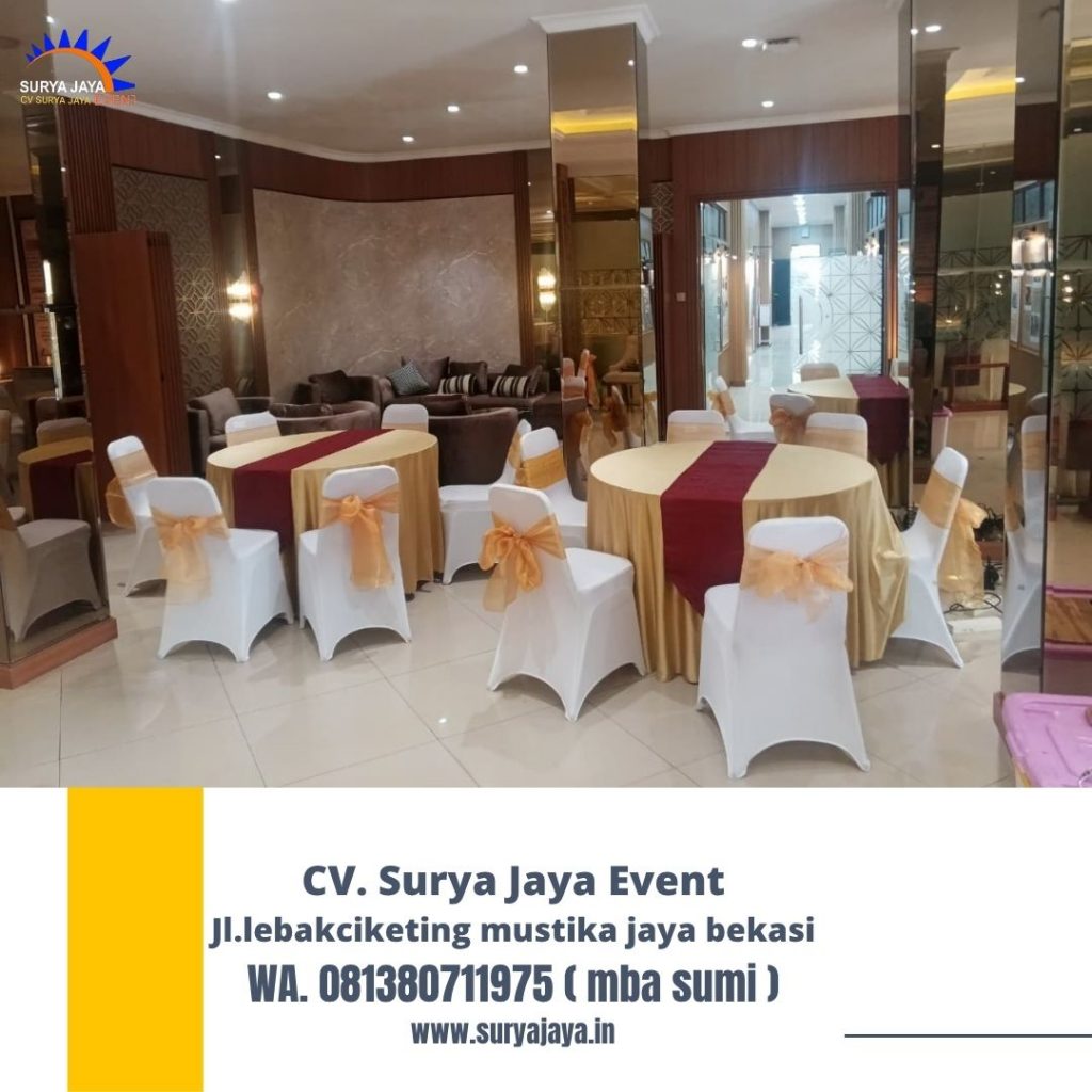 Sewa Meja Bulat Dan Kursi Futura event Auditorium PTIK Jaksel