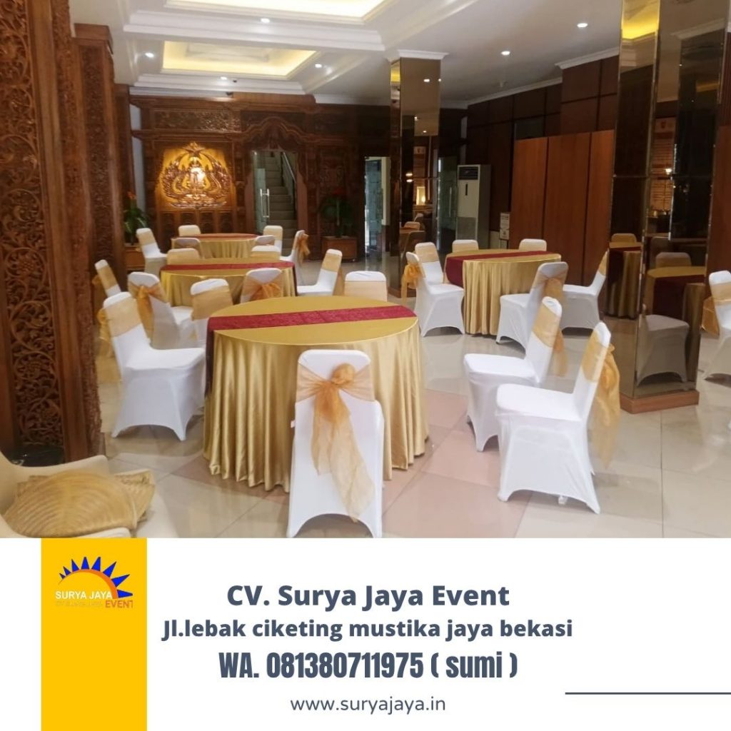 Sewa Meja Bulat Dan Kursi Futura event Auditorium PTIK Jaksel