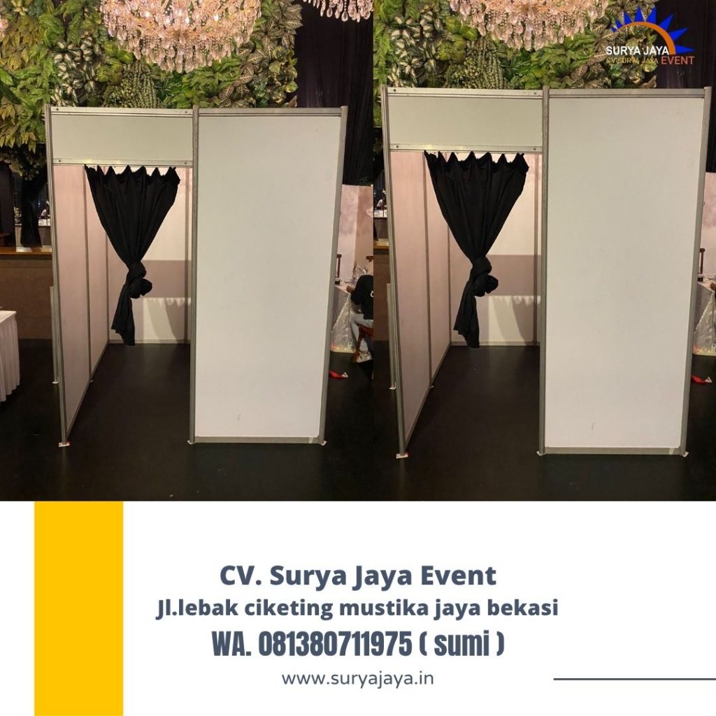 Sewa PARTISI PUTIH PINTU TIRAI HITAM Kebayoran Jakarta