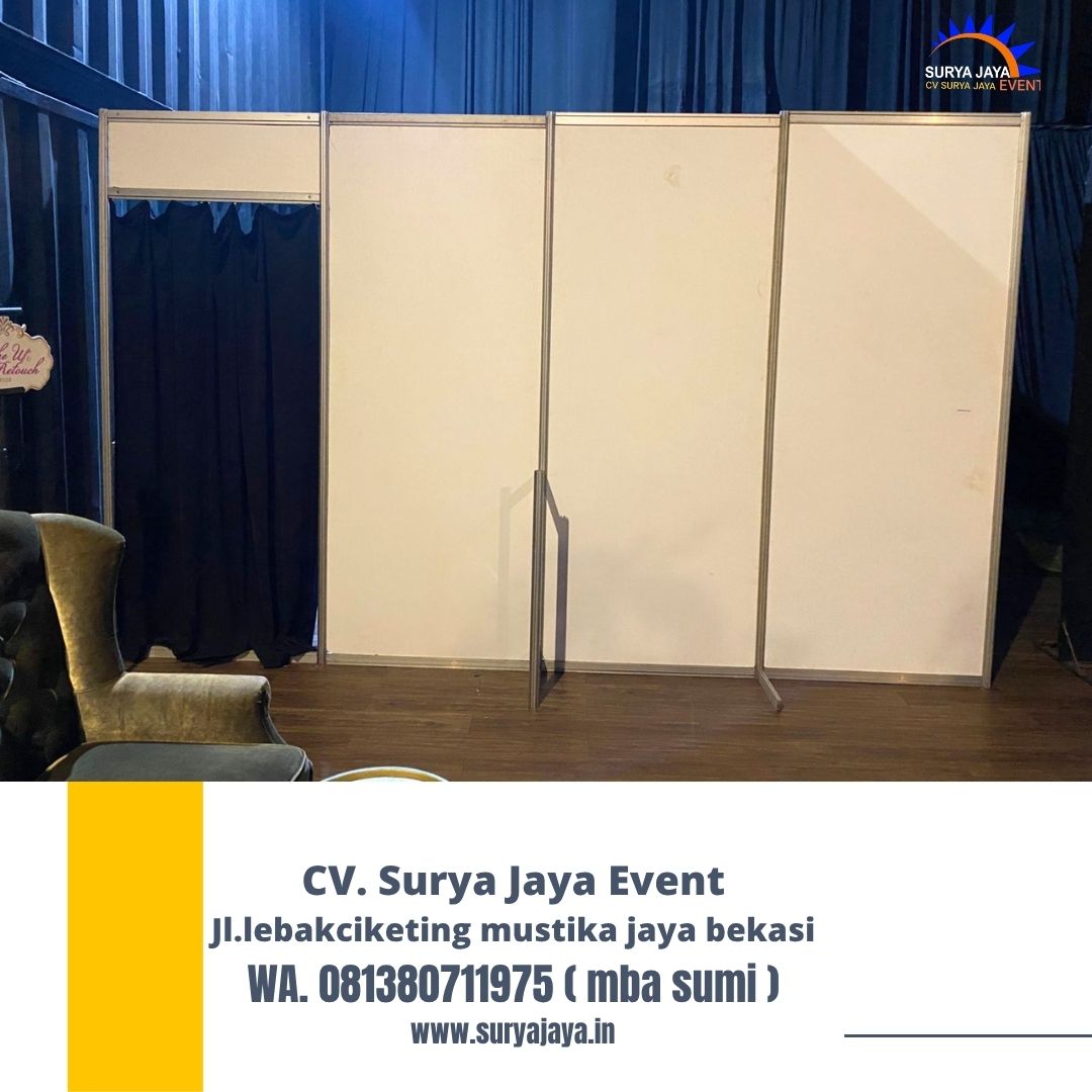 Sewa PARTISI PUTIH PINTU TIRAI HITAM Kebayoran Jakarta