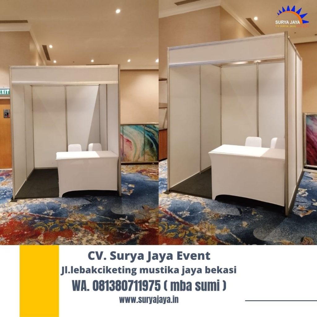 Sewa Partisi ruang Booth Putih Jakarta
