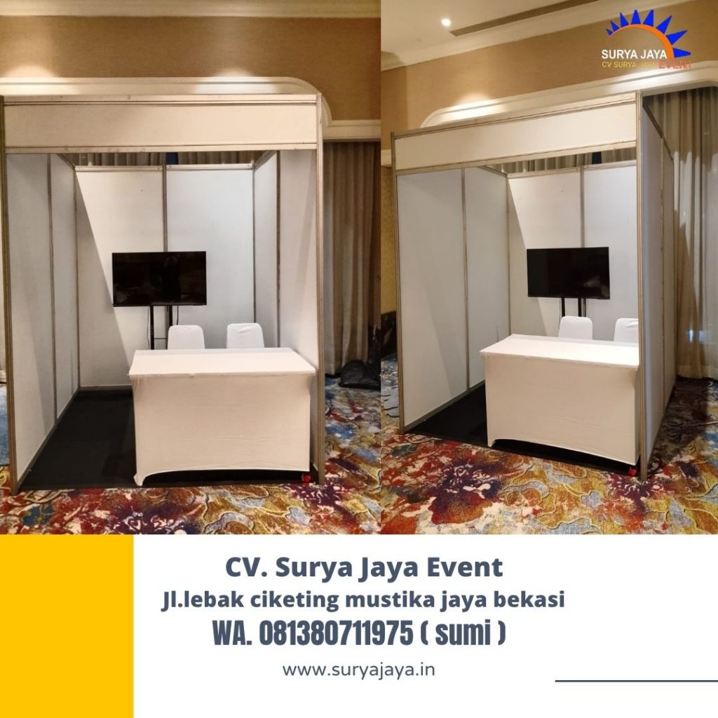 Sewa Partisi ruang Booth Putih Jakarta