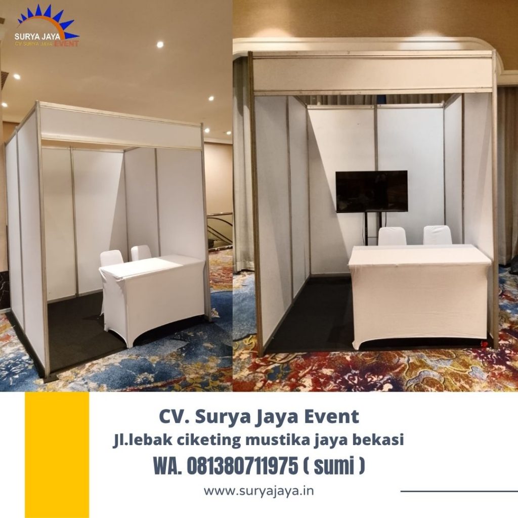Sewa Partisi ruang Booth Putih Jakarta