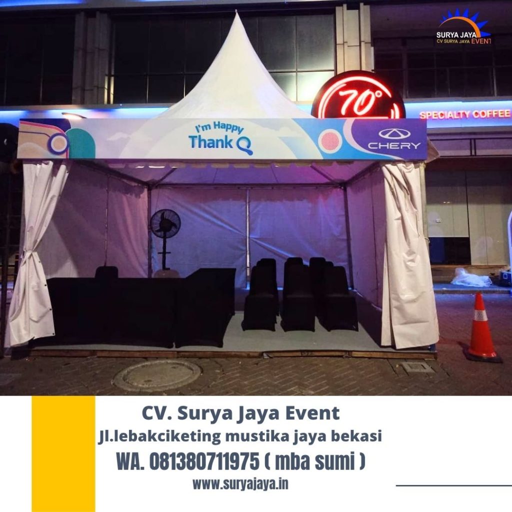 Sewa Tenda Sarnafil,Kursi,Meja,Misty Fan PIK2