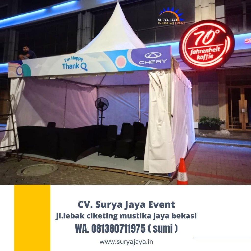 Sewa Tenda Sarnafil,Kursi,Meja,Misty Fan PIK2