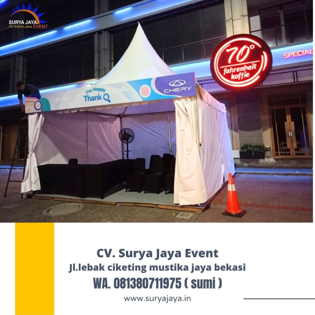 Sewa Tenda Sarnafil,Kursi,Meja,Misty Fan PIK2