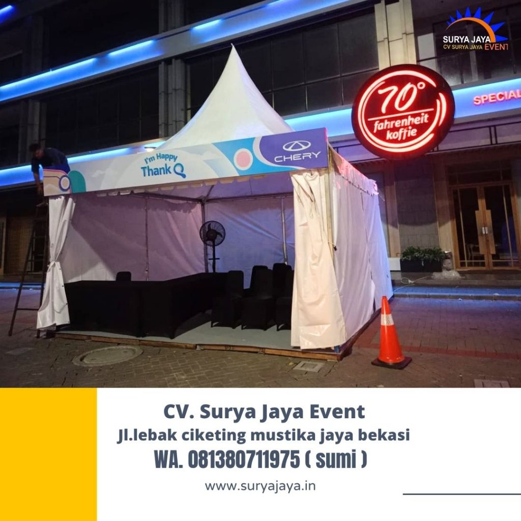 Sewa Tenda Sarnafil,Kursi,Meja,Misty Fan PIK2