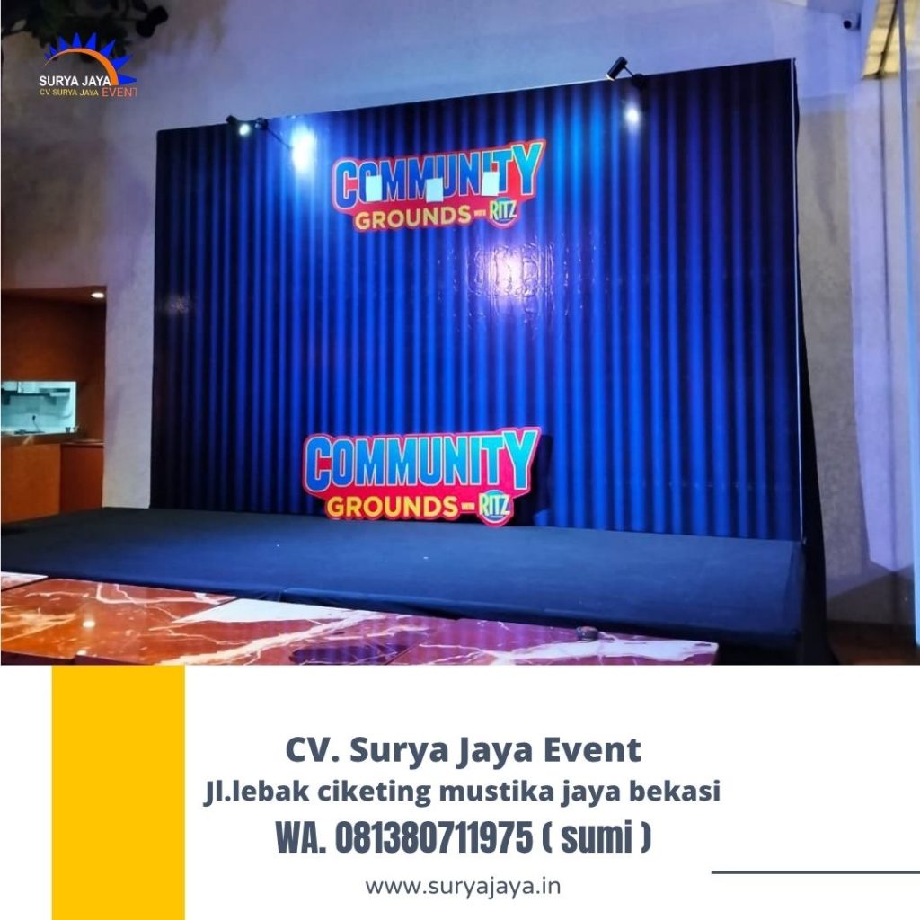 Rental Panggung Backdrop Area Ground Terra Menteng Jaksel