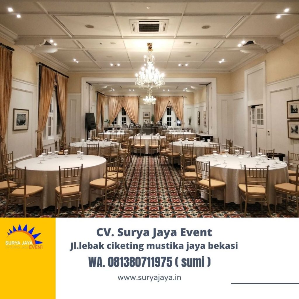 Rental gold tiffany chairs Jakarta