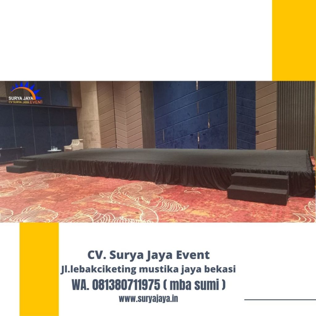 Sewa Panggung Karpet Hitam Event Novotel Jakarta