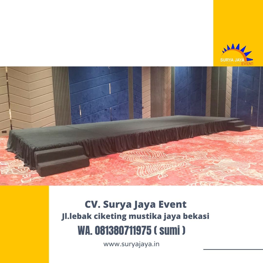 Sewa Panggung Karpet Hitam Event Novotel Jakarta