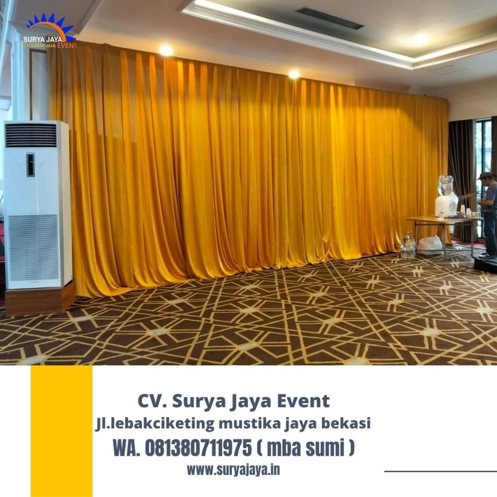 Sewa Tenda Serut,Tirai Dinding,Misty fan,Sofa Bogor