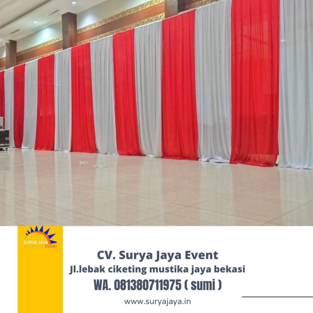 Sewa Tenda Serut,Tirai Dinding,Misty fan,Sofa Bogor