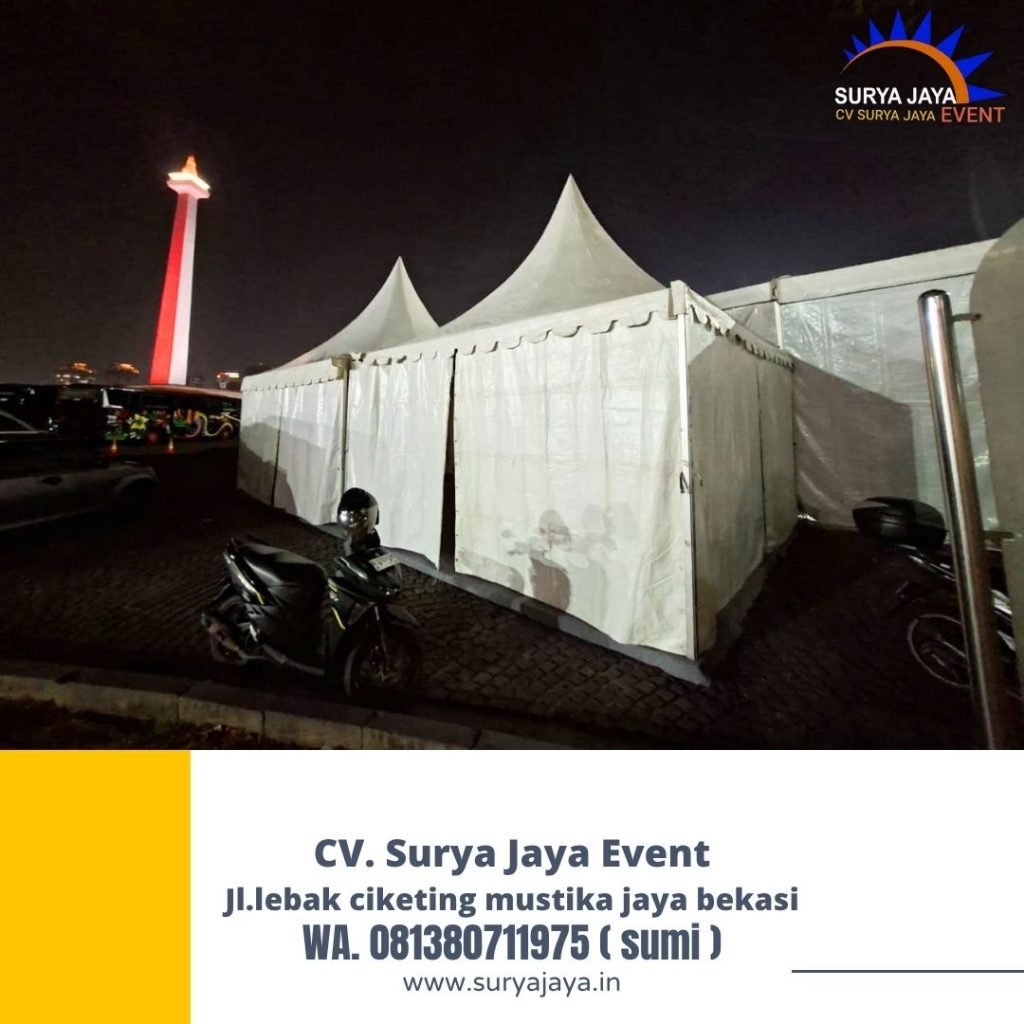 Rental Sarnafil Tent Atau Tenda Kerucut Putih Bogor