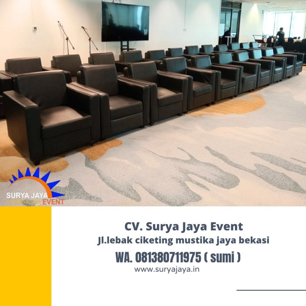 Rental Sofa Hitam Type Single Jakarta