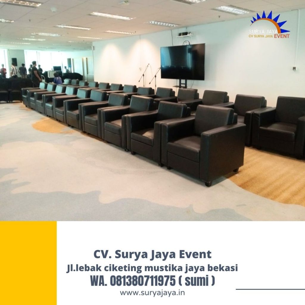 Rental Sofa Hitam Type Single Jakarta
