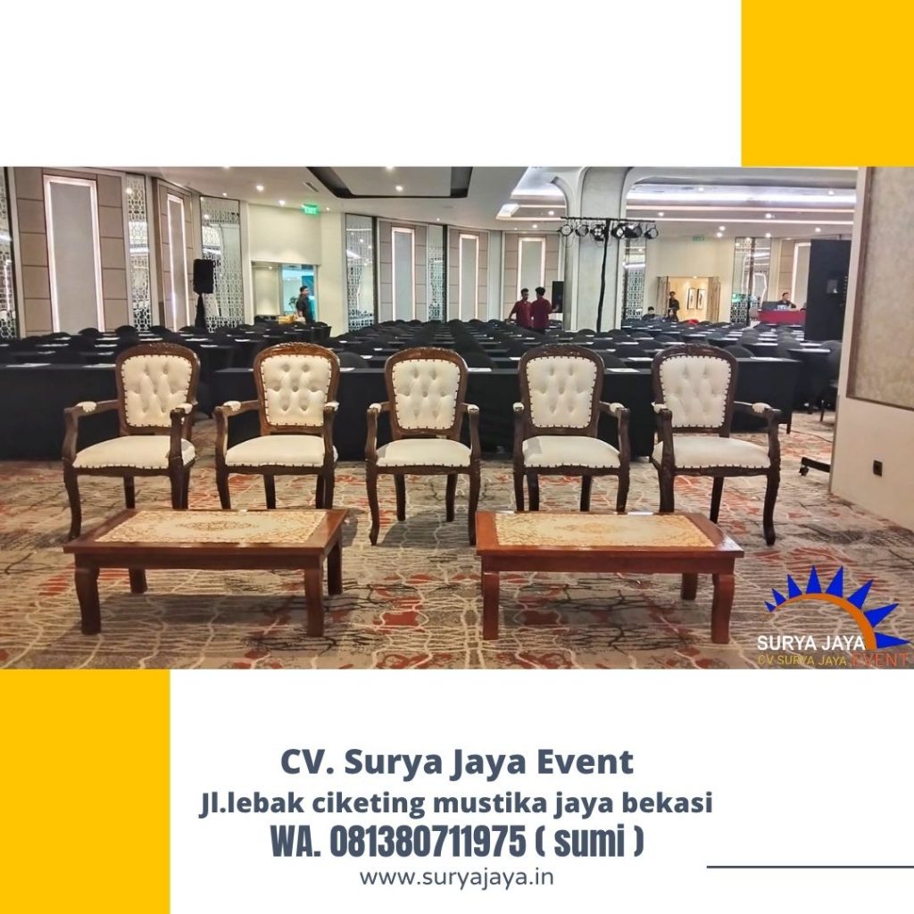 Sewa Arm Chairs VIP Kayu Roa Malaka Tambora Jakarta Barat