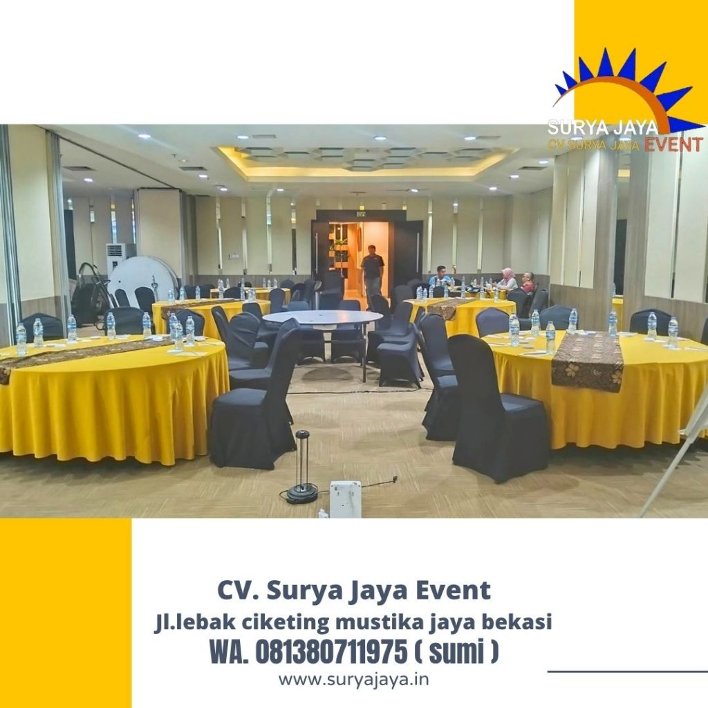 Sewa Kursi Susun,Round table event Best Western Hotel Karawang