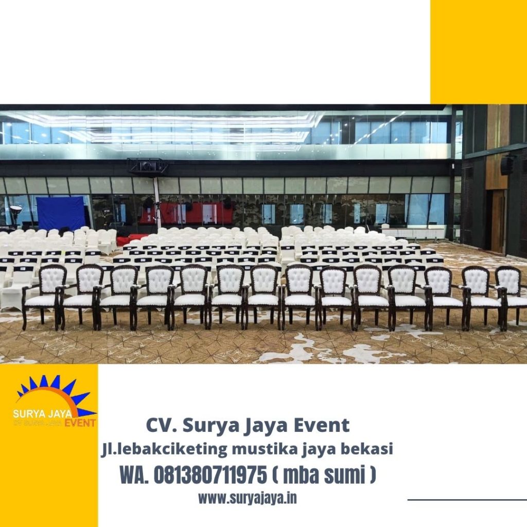 Sewa Kursi VIP Kayu Atau Arm Chairs VIP Gedung Asean Blok M