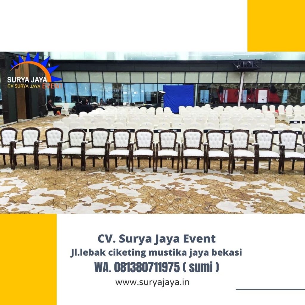 Sewa Kursi VIP Kayu Atau Arm Chairs VIP Gedung Asean Blok M