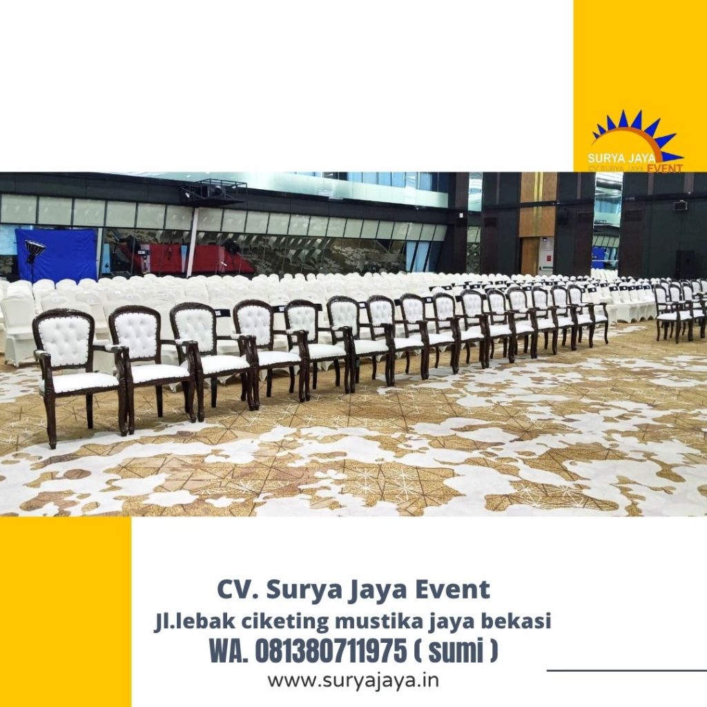 Sewa Kursi VIP Kayu Atau Arm Chairs VIP Gedung Asean Blok M