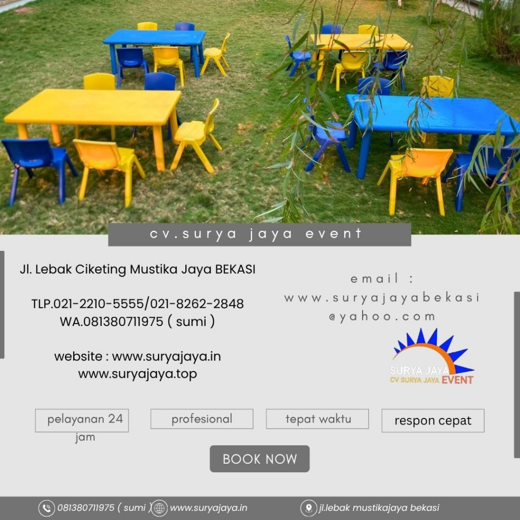 Sewa Meja Anak,Kursi Anak Tanah Kusir Jakarta