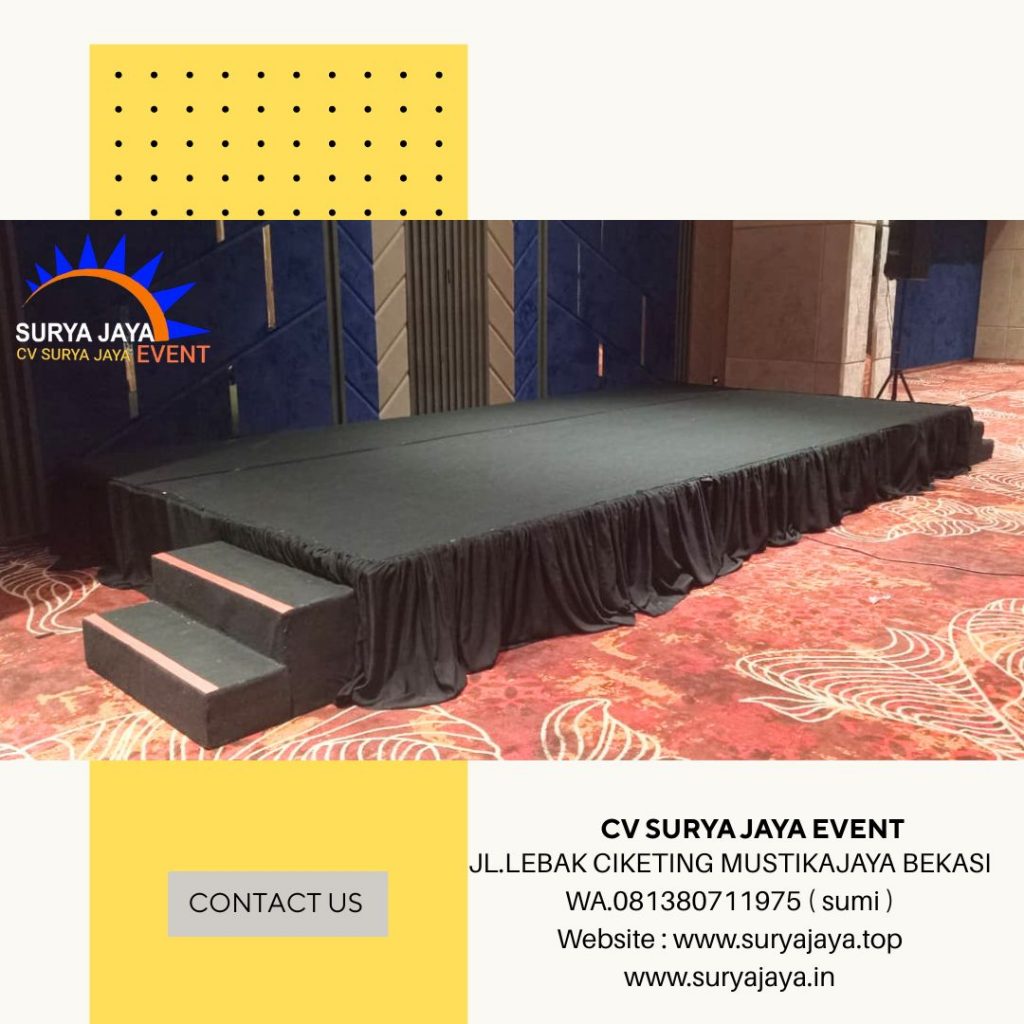 Sewa Panggung poni Hitam Karpet Hitam Novotel Pulomas Jaktim