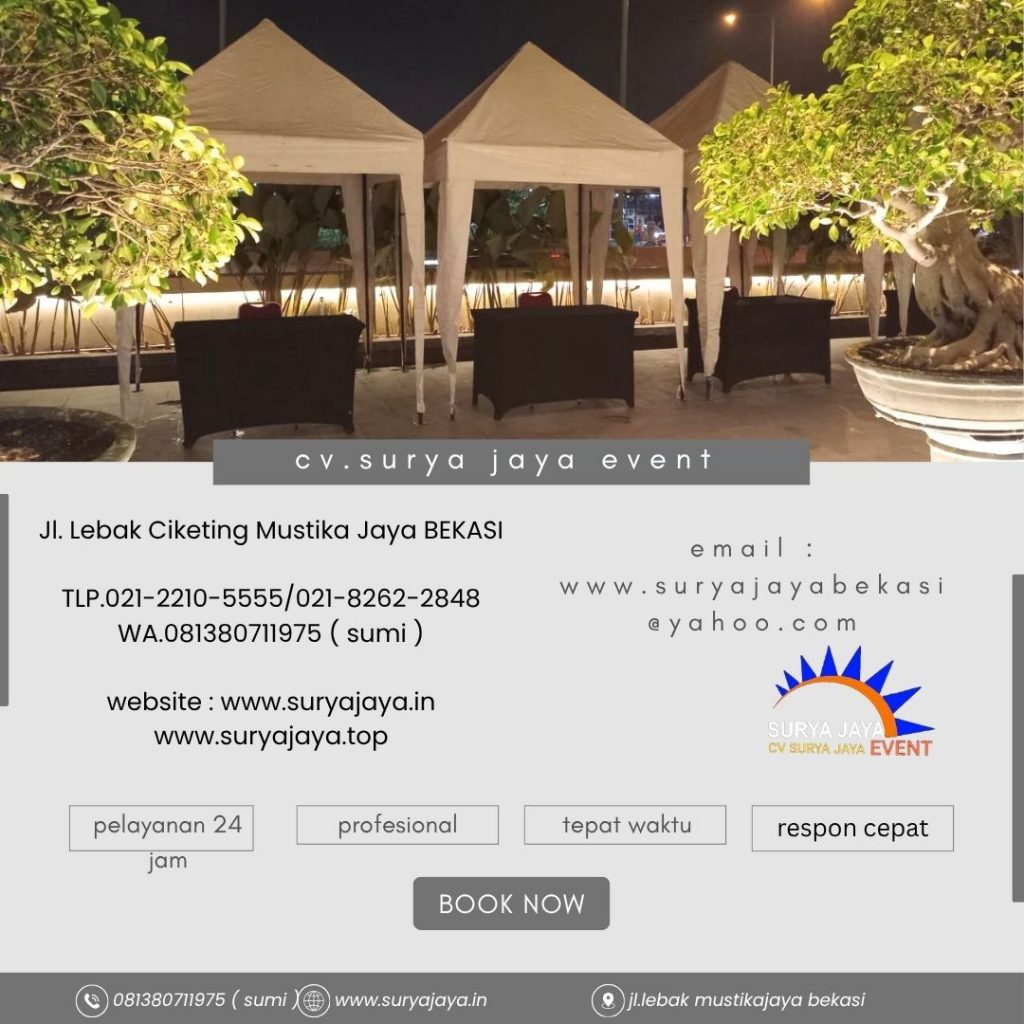 Sewa Tenda bazar Putih 2x2m,Meja,Kursi Serpong Tangerang