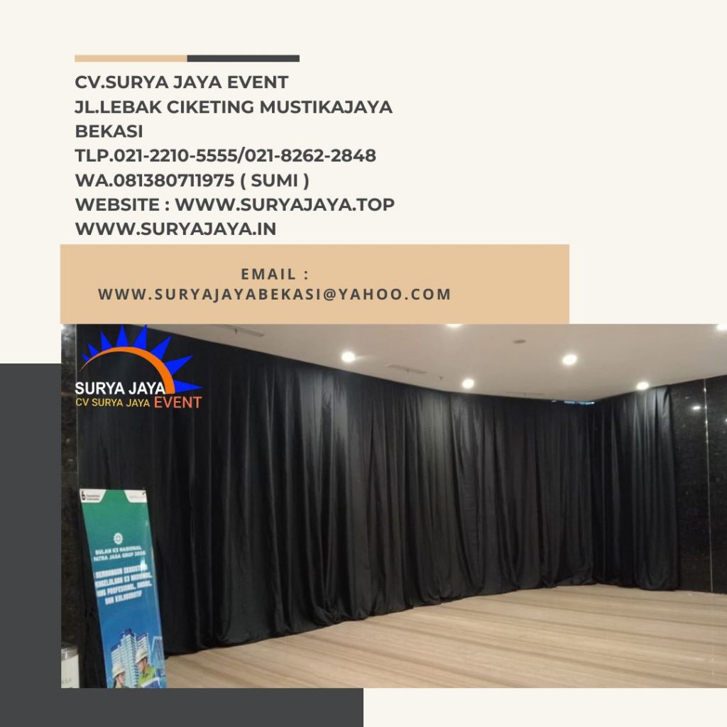 Sewa Black Curtain Bahan Tebal Bogor (081380711975)