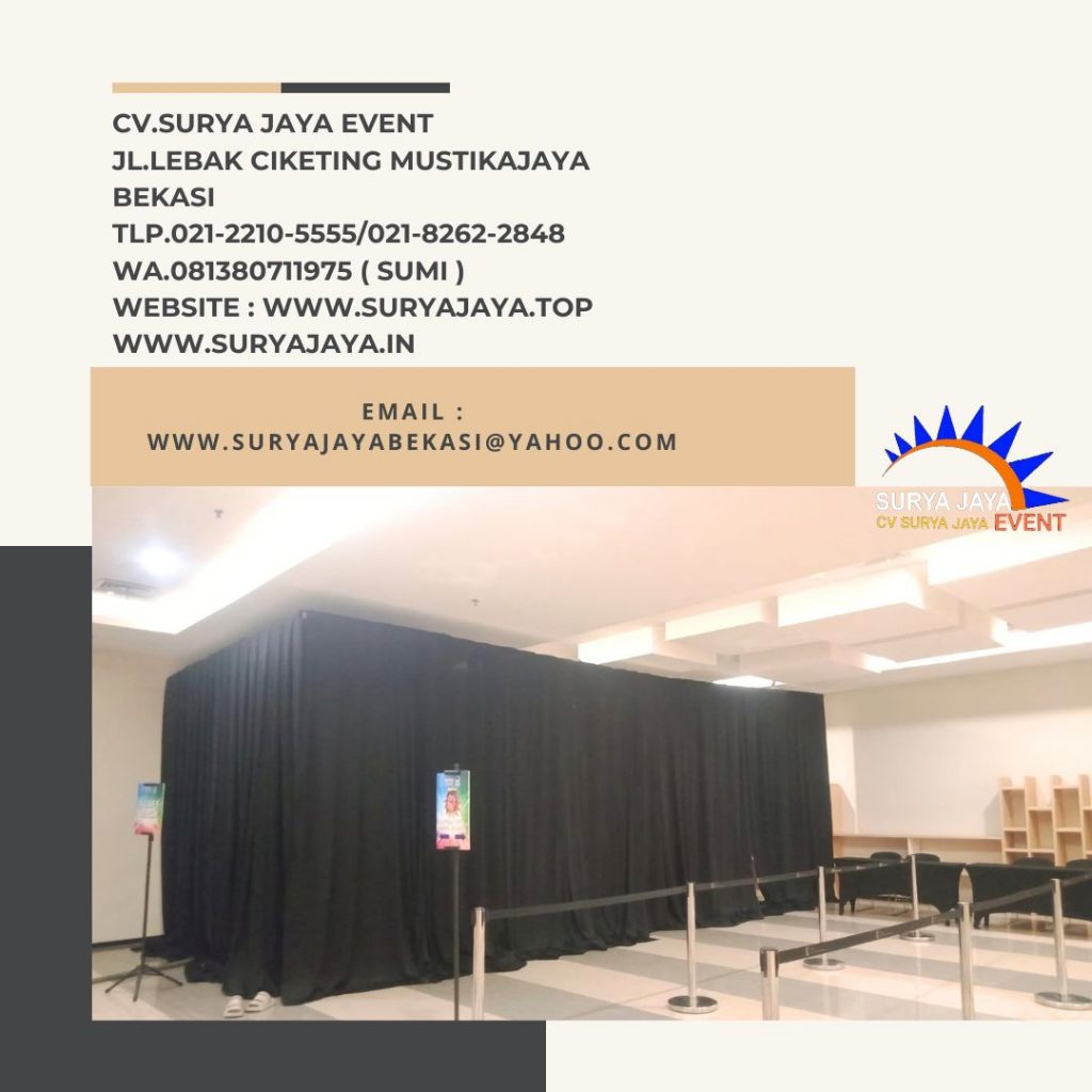 Sewa Black Curtain Bahan Tebal Bogor (081380711975)