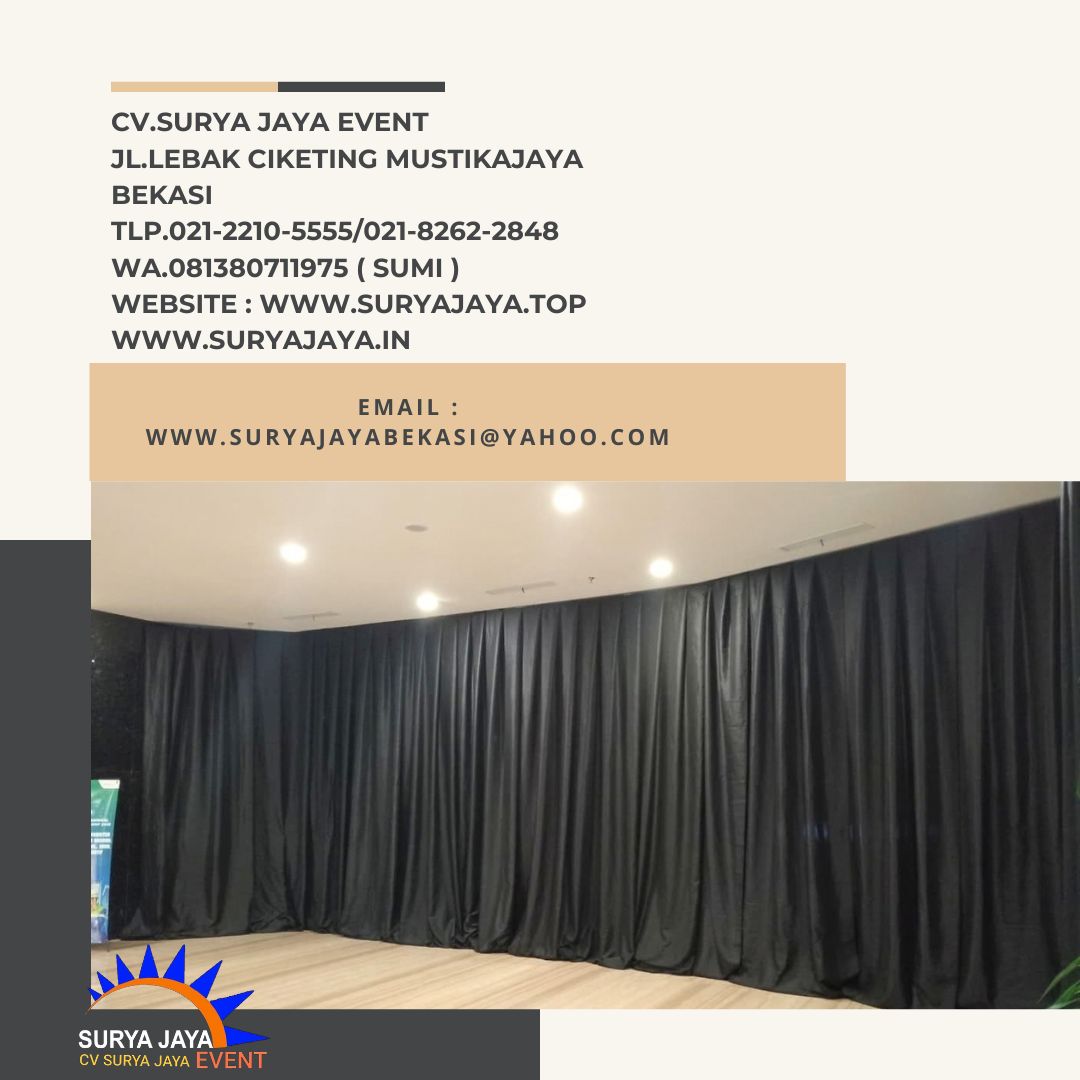 Sewa Black Curtain Bahan Tebal Bogor (081380711975)
