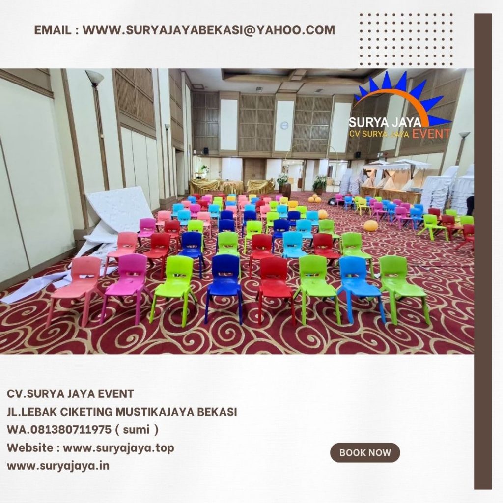 Sewa Kursi Anak Warna-Warni bahan Plastik Jaktim (081380711975)