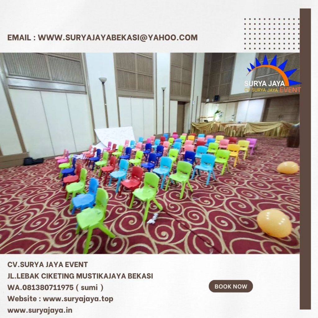 Sewa Kursi Anak Warna-Warni bahan Plastik Jaktim (081380711975)