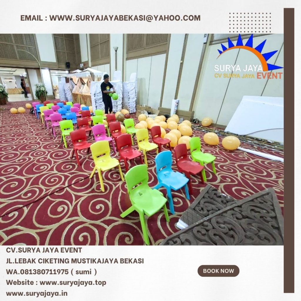 Sewa Kursi Anak Warna-Warni bahan Plastik Jaktim (081380711975)