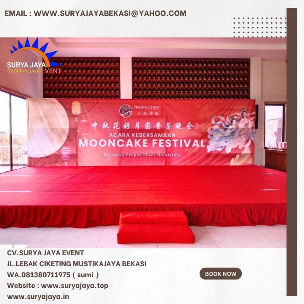 Sewa Panggung Karpet Merah Event Wihara Perumahan Marina