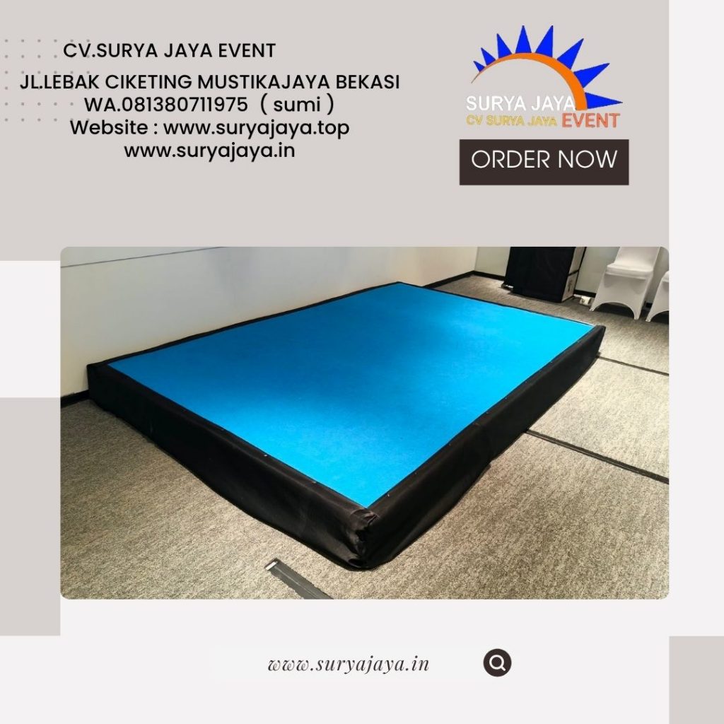 Sewa Panggung Poni Hitam Karpet Biru Depok (081380711975)