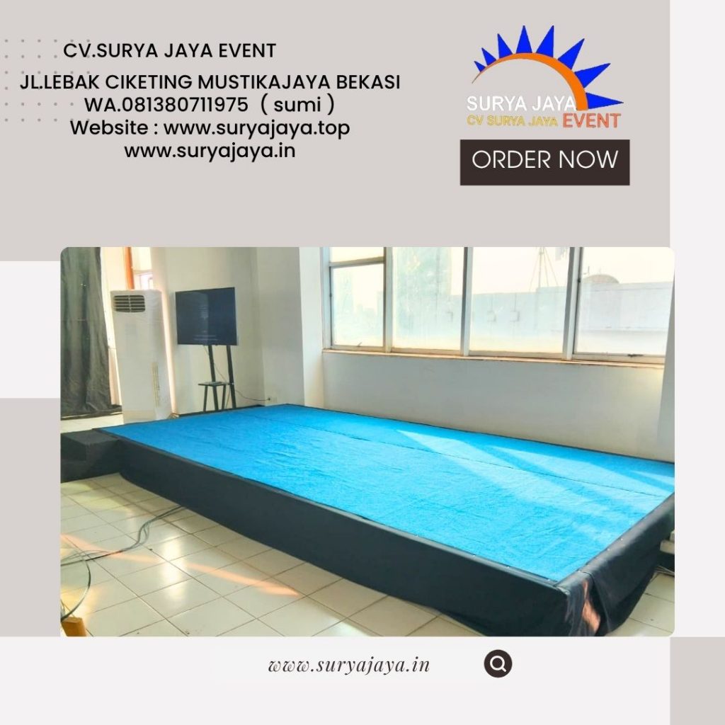 Sewa Panggung Poni Hitam Karpet Biru Depok (081380711975)