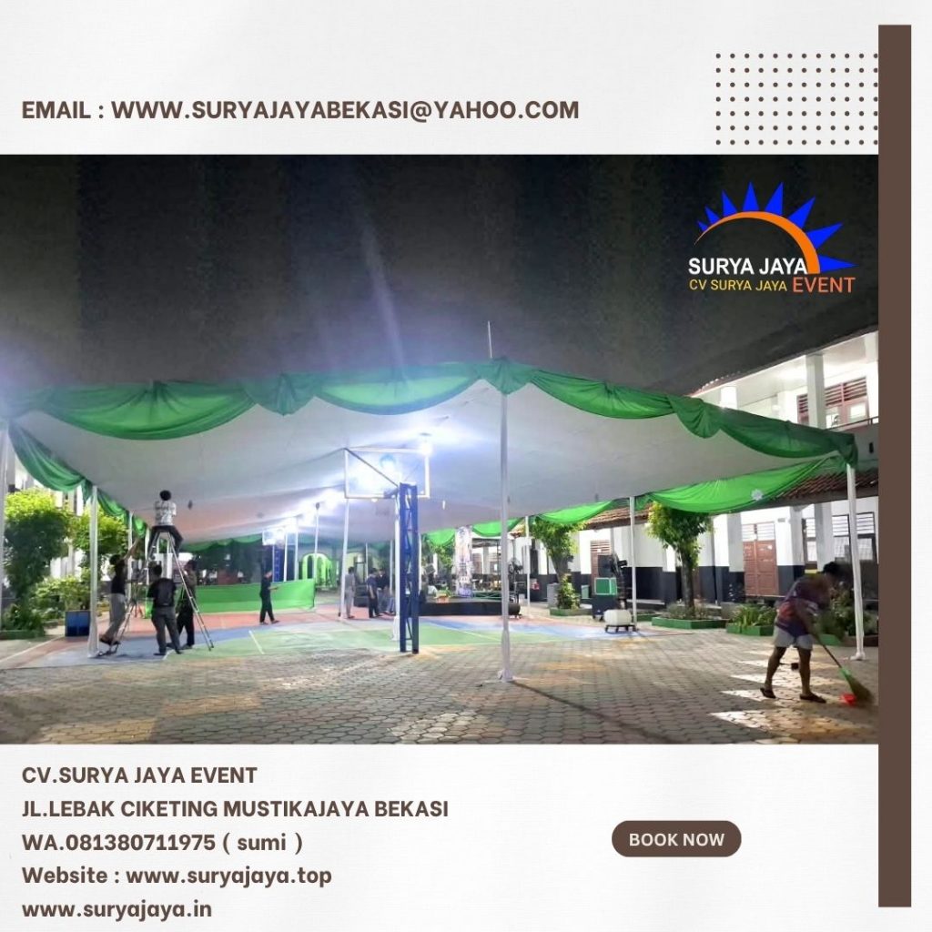 Sewa Tenda Plafon Rumbai Hijau Jakpus (081380711975)