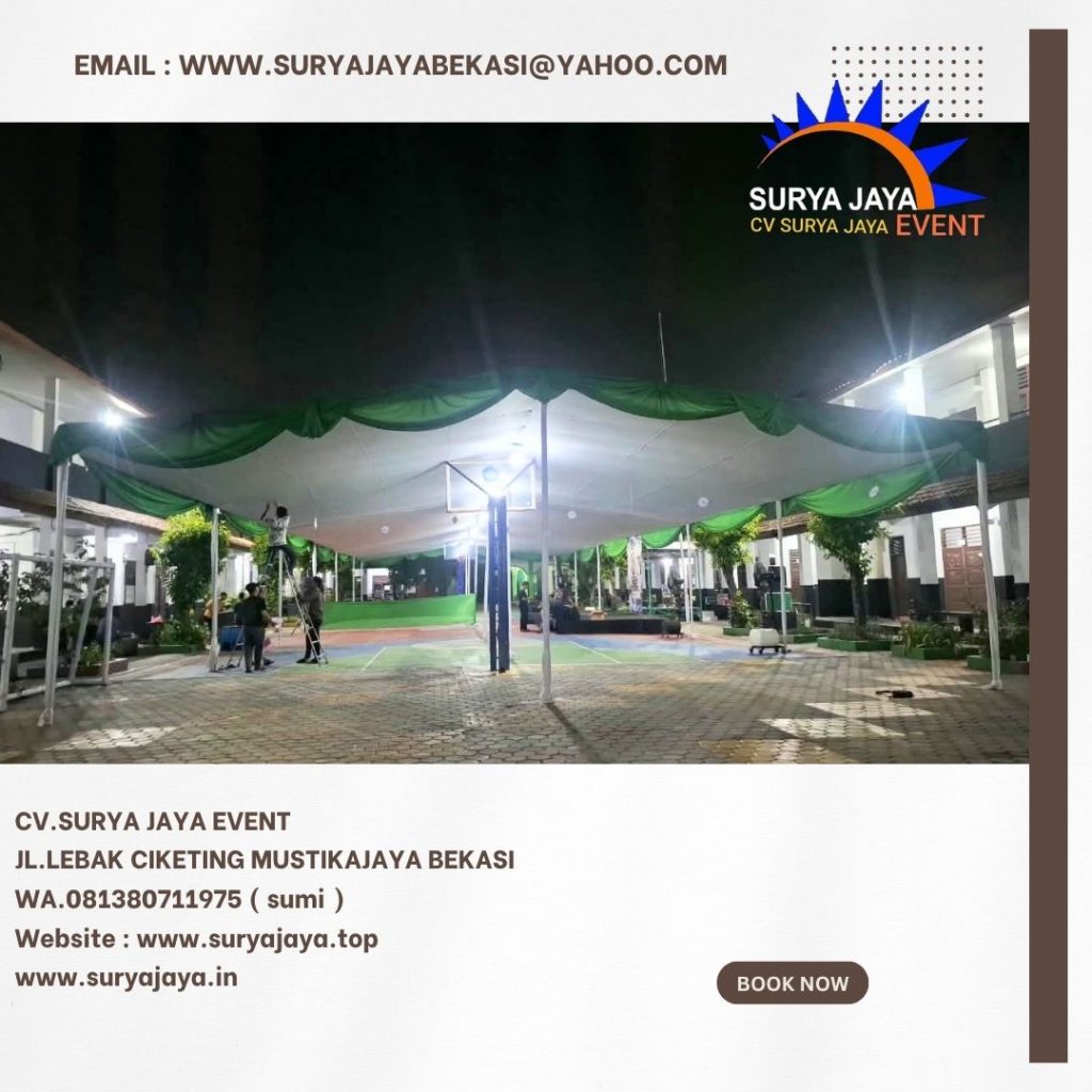 Sewa Tenda Plafon Rumbai Hijau Jakpus (081380711975)
