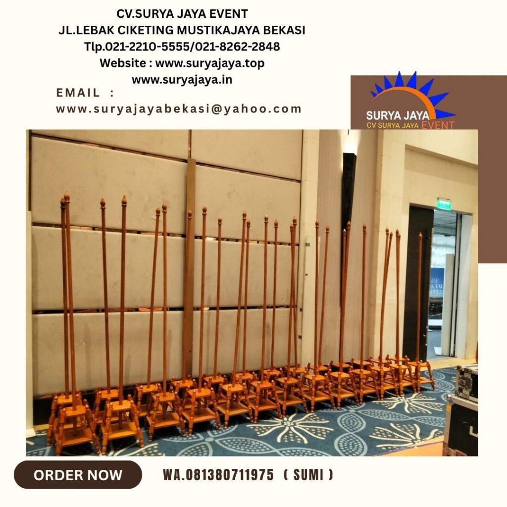 Sewa Tiang Bendera VIP Kayu Dan Stainless Jakarta