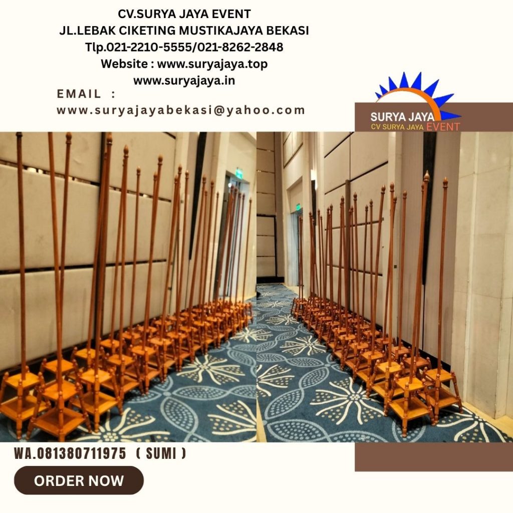 Sewa Tiang Bendera VIP Kayu Dan Stainless Jakarta