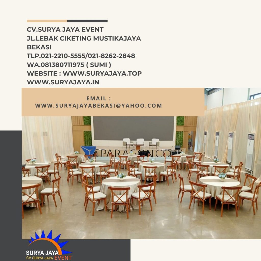 Rental Cross Back Chairs,Round Table Jakarta (081380711975)