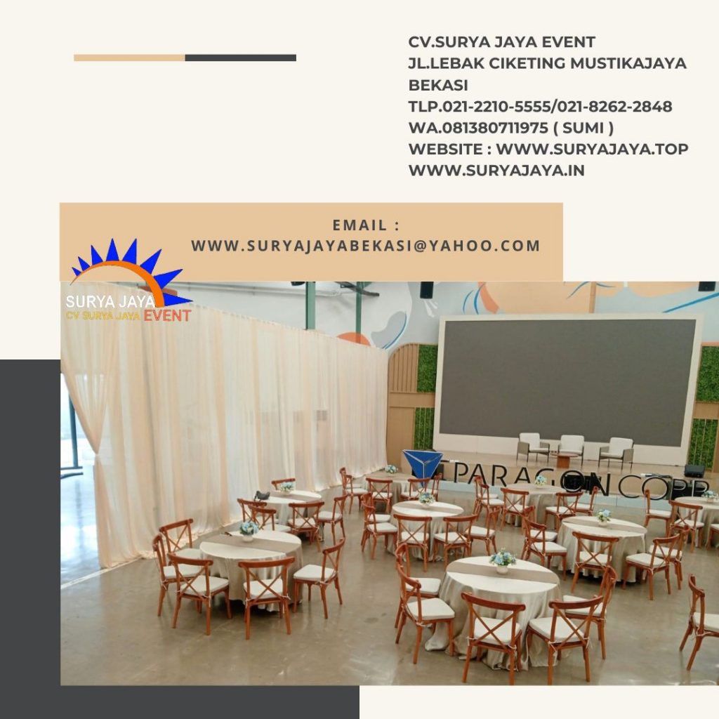 Rental Cross Back Chairs,Round Table Jakarta (081380711975)