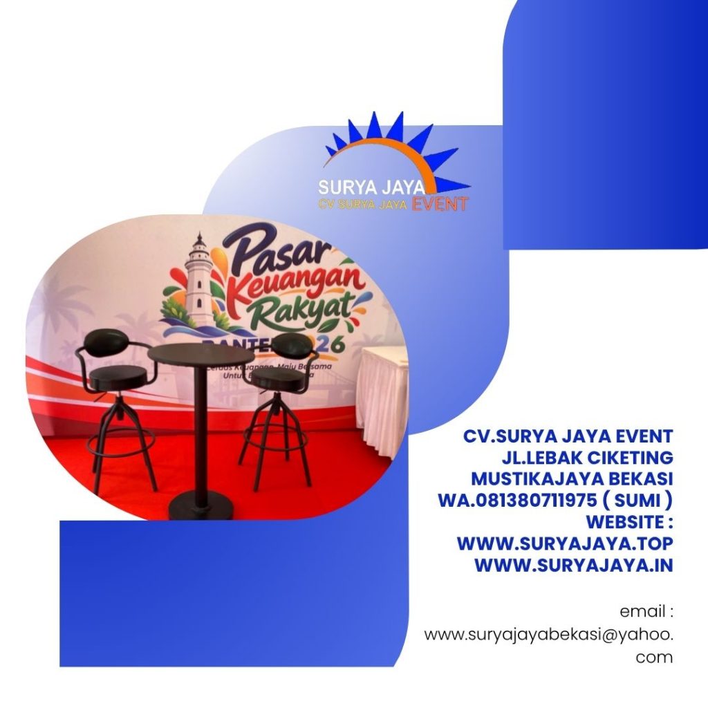Rental Kursi Dan Meja Barstool Hitam Jakarta (081380711975)