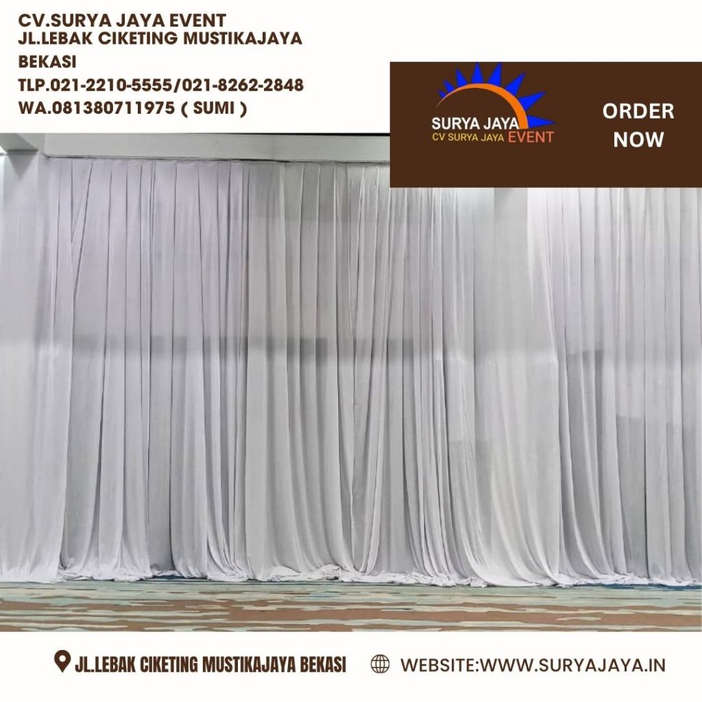 Rental White Curtain Jakarta